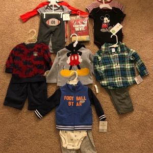 Baby boys clothes. Size ranging from 6-9 months.